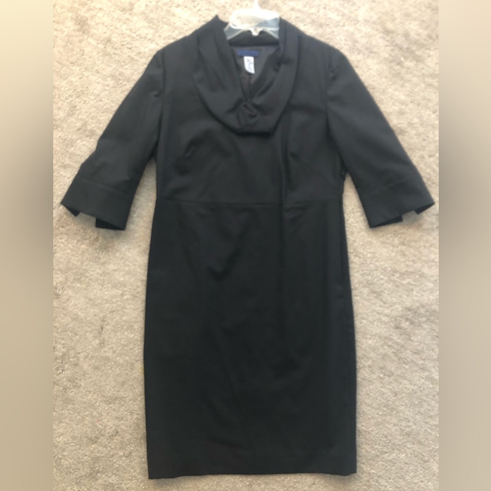 J Crew black shift dress, Size 8